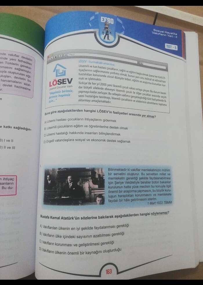 7. Sınıf  sosyal soru bankası isem yayınları - Görsel 4