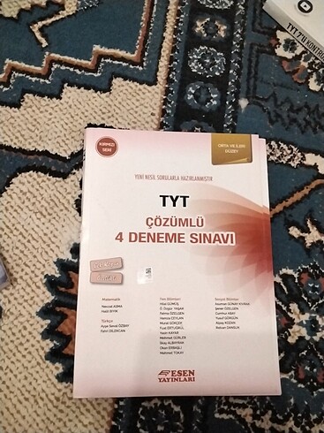 Esen Yayınları tyt deneme sınavı( tüm denemelerin çözümü kitabn 