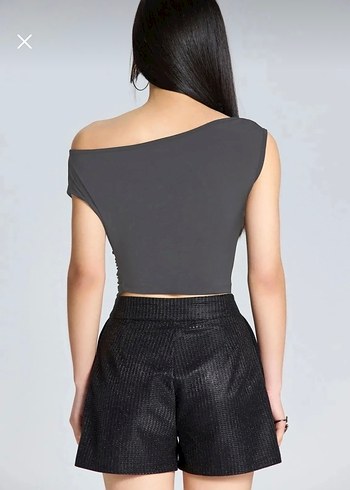 Kayık Yaka Füme Bluz - Görsel 2