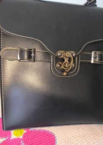  Beden siyah Renk Unisex Deri Çanta