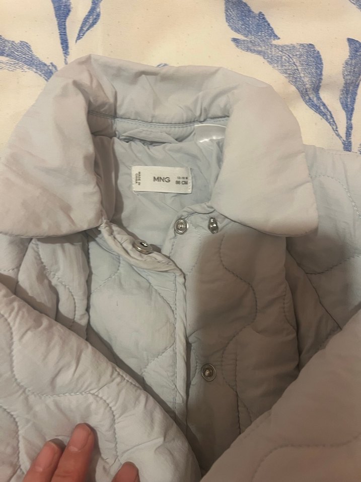 Bebe mavisi Düğmeli Erkek Çocuk Kaban - Görsel 3