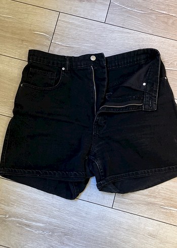Siyah Kadın Mini Denim Şort