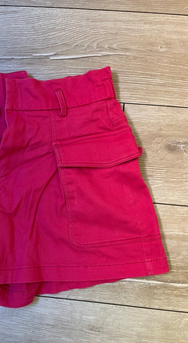 Koyu Pembe Kemerli Kadın Mini Şort - Görsel 3