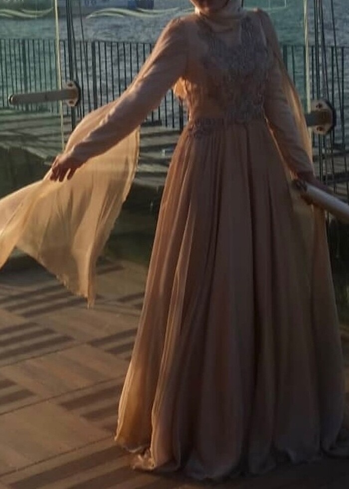 38 beden tesettür abiye hennin marka - Görsel 2