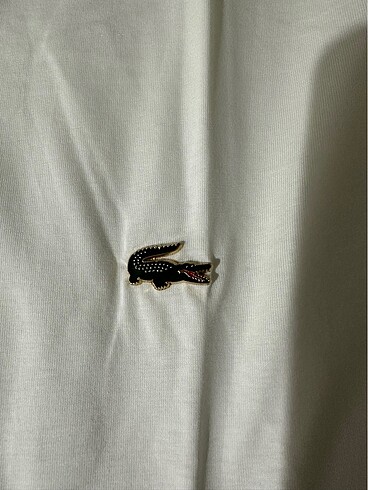 s Beden beyaz Renk Orjinal Lacoste tişört