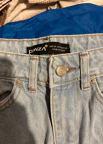 Kadın Çok Renkli Midi Denim Etek - Görsel 2