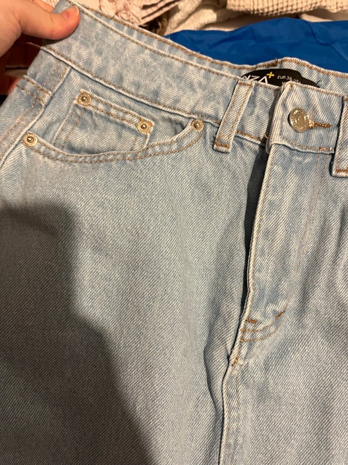 Kadın Çok Renkli Midi Denim Etek - Görsel 3