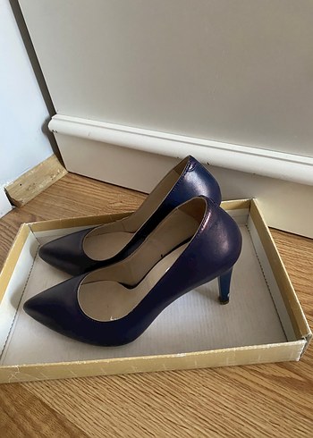 36 Beden mavi Renk Klasik Lacivert Stiletto Topuklu Kadın Ayakkabı