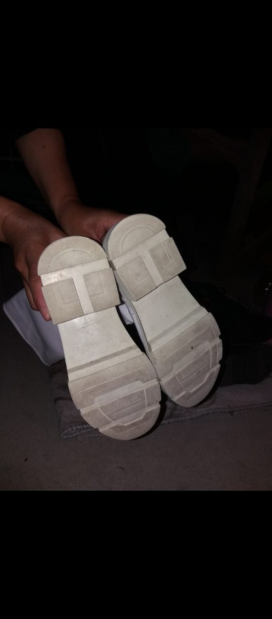 Beyaz Platform Topuklu Kadın Dizüstü Çizme - Görsel 5