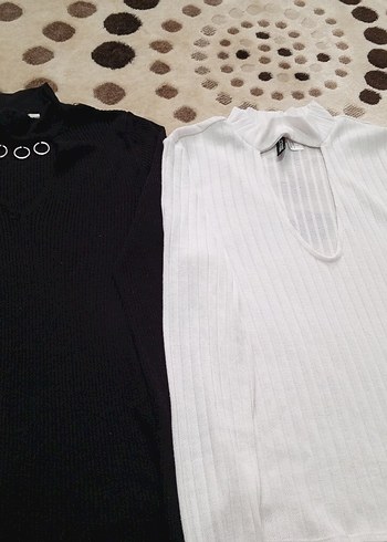 V Yakalı İnce Triko Kadın Kazak - Görsel 5