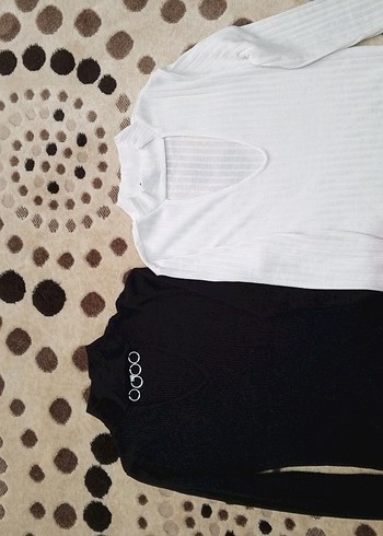 V Yakalı İnce Triko Kadın Kazak - Görsel 9