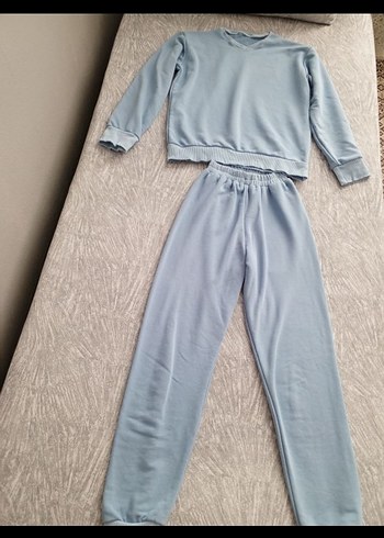 Kadın Mavi Rahat Kesim Eşofman takımı - Görsel 2