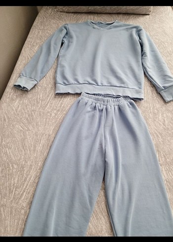 Kadın Mavi Rahat Kesim Eşofman takımı - Görsel 3