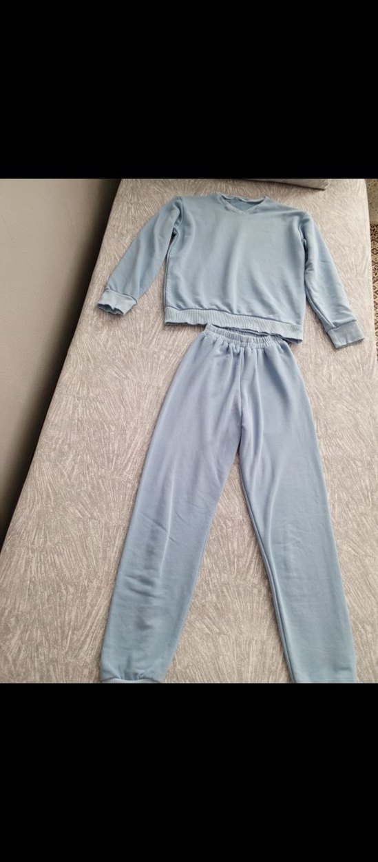 Kadın Mavi Rahat Kesim Eşofman takımı - Görsel 2