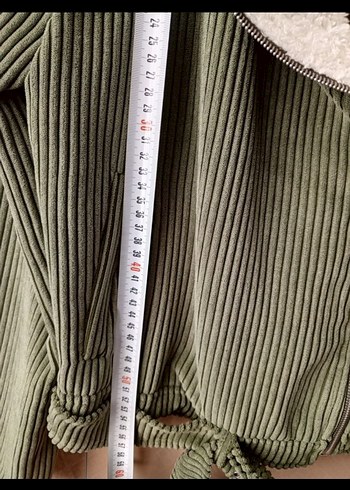 Kadın Haki Süet Kürk Detaylı Ceket - Görsel 7