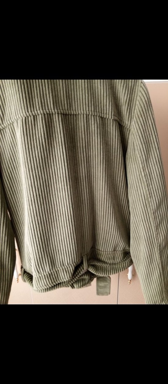 Kadın Haki Süet Kürk Detaylı Ceket - Görsel 3