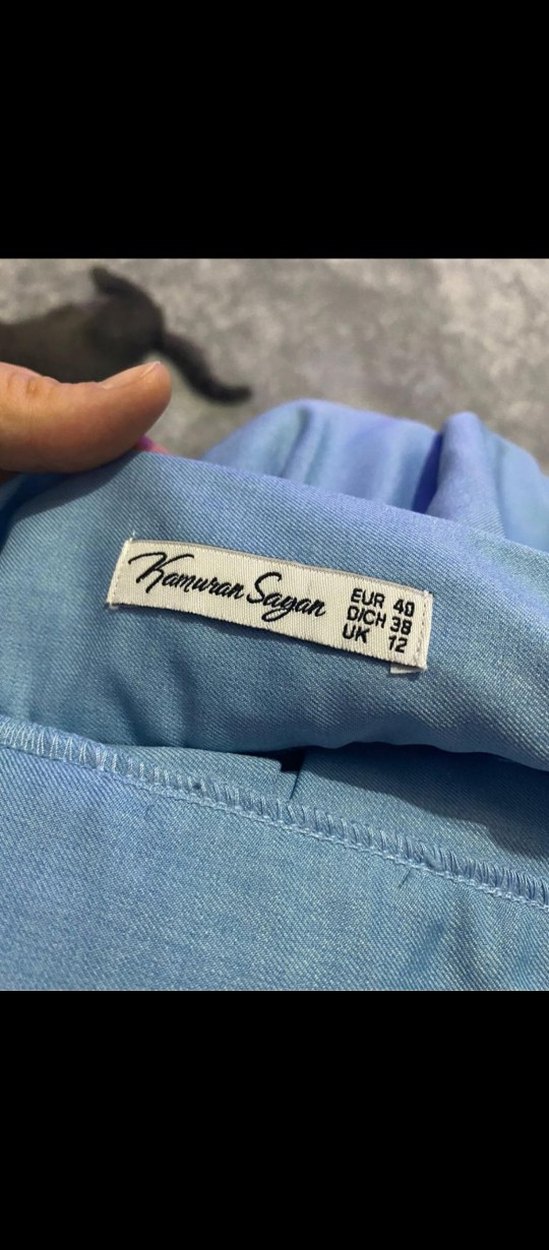 Midi Pileli Denim Etek - Görsel 3