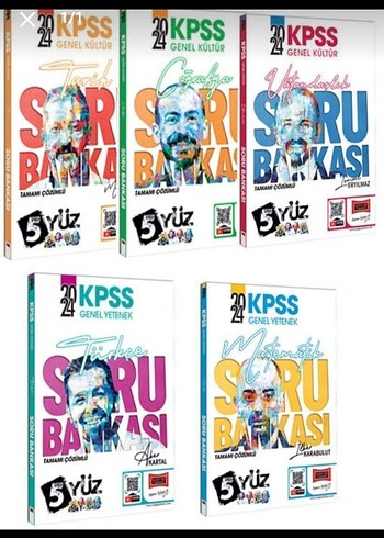 2024 KPSS 5 YÜZ KİTAP SETİ