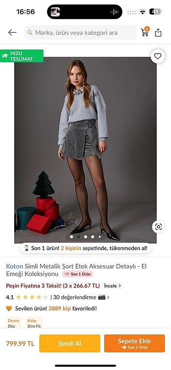 Zara Zara şort etek