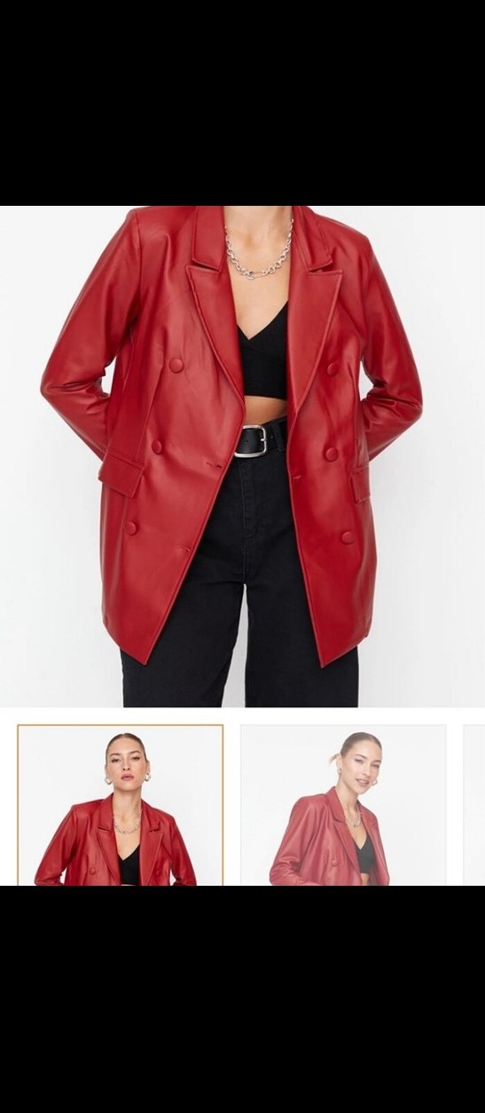 deri blazer ceket - Görsel 2