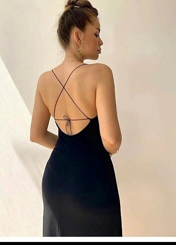 s Beden siyah Renk Madonna yaka elbise