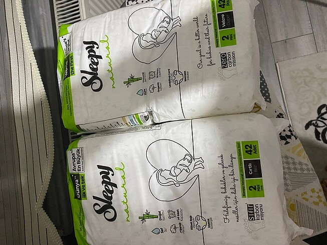 2 Beden: 3-6 kg Beden Bebek bezi