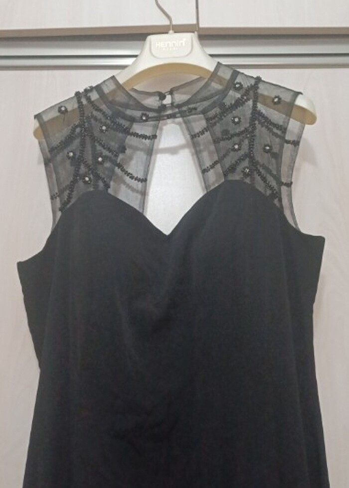 Siyah abiye elbise - Görsel 2