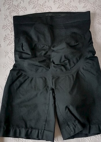 Bej Silikonlu Korse Mini Şort - Görsel 4