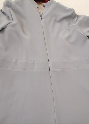 Gri Uzun Kollu Abiye Elbise - Görsel 7