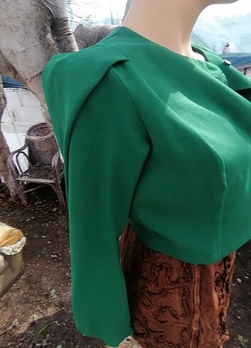 Diğer Yeşil bolero ceket
