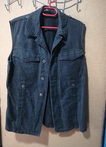 xl Beden siyah Renk Jean yelek