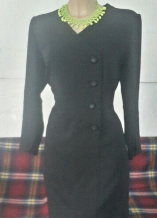 vintage siyah kumas elbise