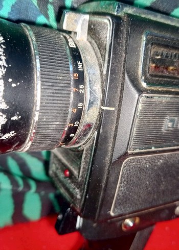 Siyah Vintage Video Kamera - Görsel 5