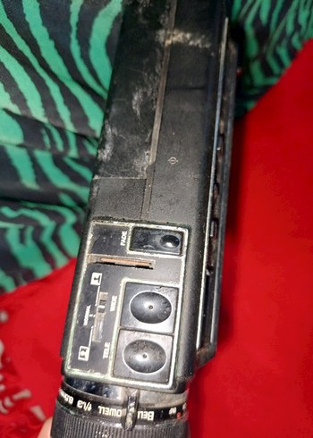 Siyah Vintage Video Kamera - Görsel 3