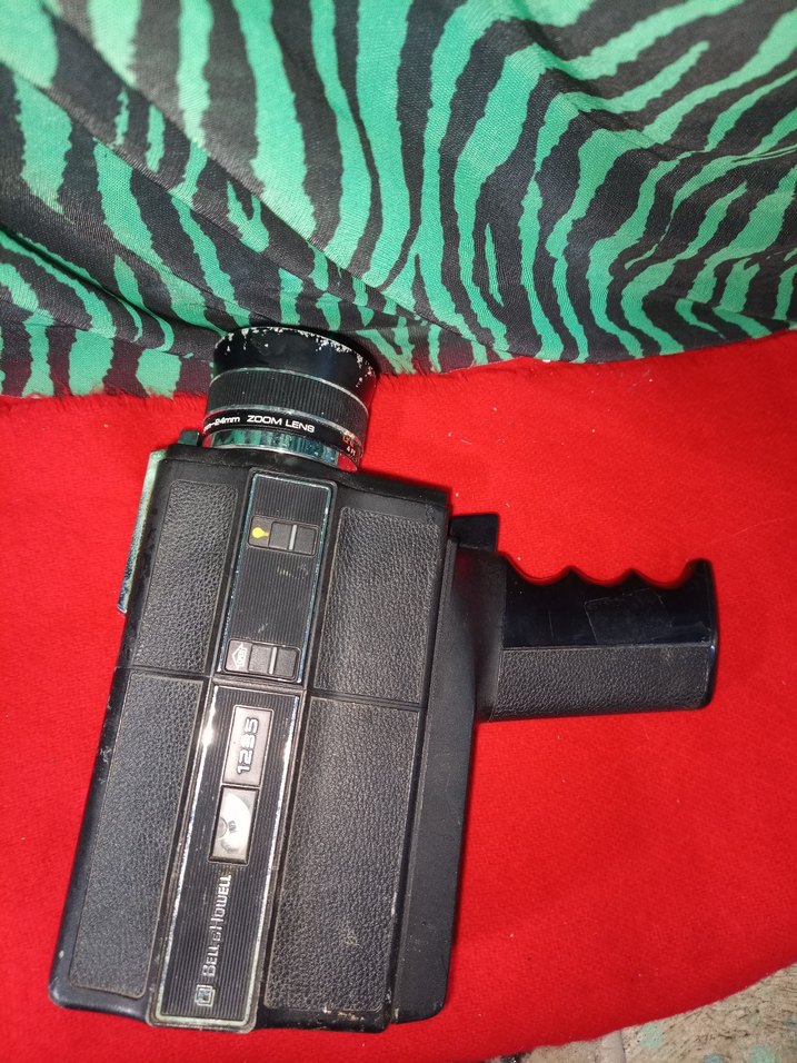 Siyah Vintage Video Kamera - Görsel 2