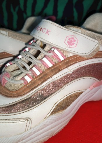 Pembe Yılan Desenli Bağcıklı Kız Spor Ayakkabı lumberjack - Görsel 2