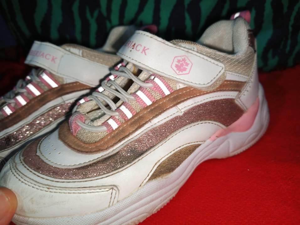 Pembe Yılan Desenli Bağcıklı Kız Spor Ayakkabı lumberjack - Görsel 2