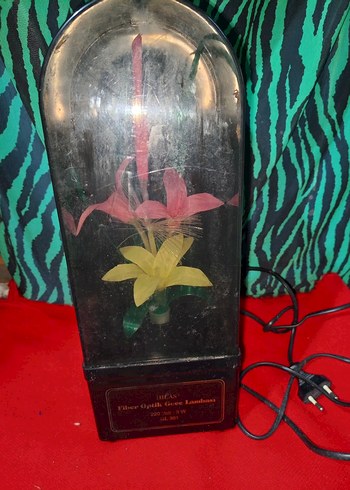 Yeşil Dekoratif Çiçekli lamba led ışıklı elektrikli - Görsel 4