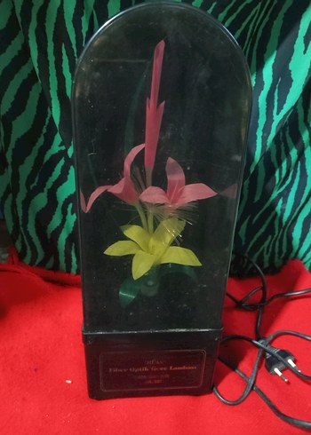 Yeşil Dekoratif Çiçekli lamba led ışıklı elektrikli - Görsel 2