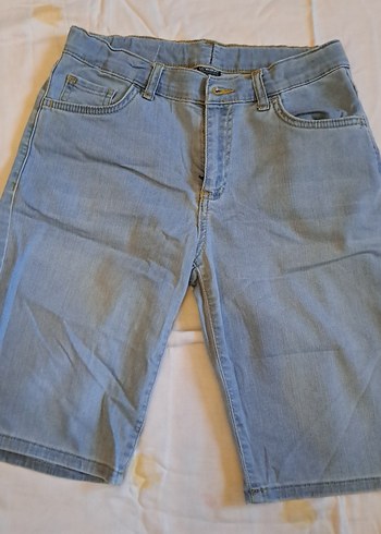 Gri Erkek çocuk Denim Midi Şort