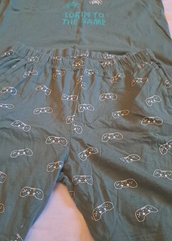 Paulmark Gri Yeşil Erkek çocuk Pijama Takımı