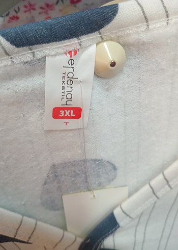 Uzun Kollu Kalp Desenli Bohem Kadın Pijama - Görsel 2