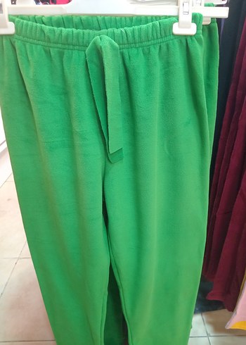 Pembe Çiçek Desenli Dantel Detaylı Kadın Pantolon - Görsel 3