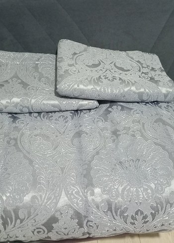 lacivert Nakışlı Yatak Örtüsü