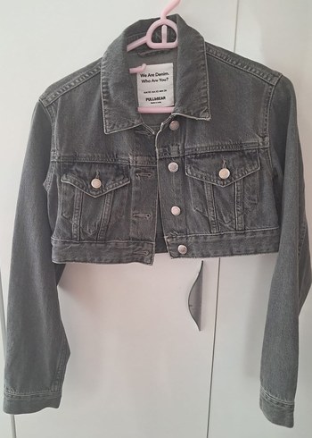 crop jean ceket - Görsel 2