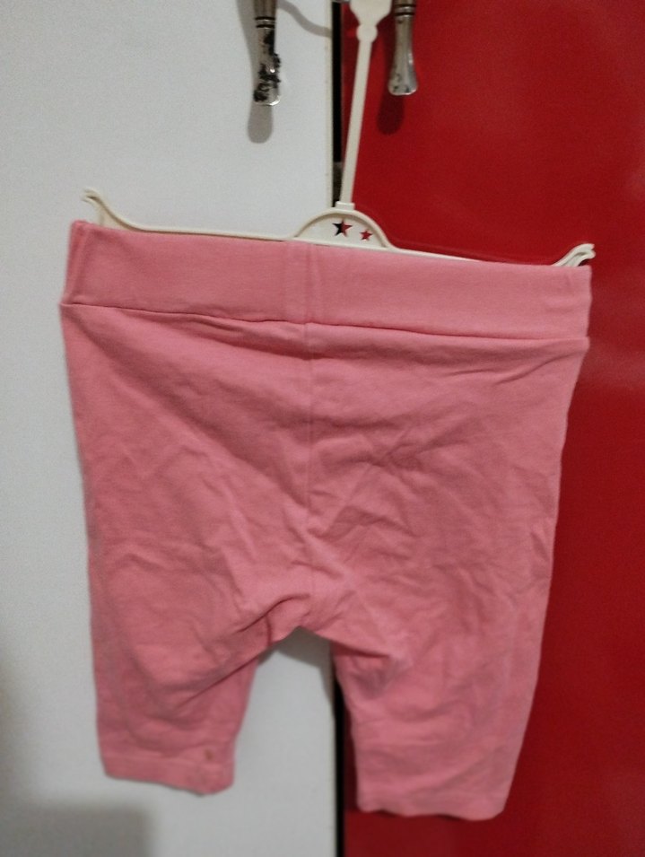 Renkli Baskılı Pembe Çocuk Taytı - Görsel 2