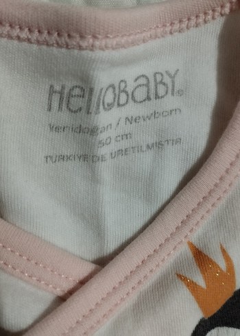 Baskılı Beyaz Bebek Önlüğü - Görsel 2