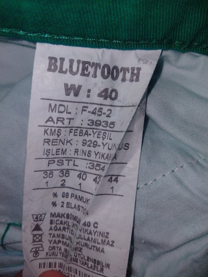 Kadın Koyu Yeşil Pamuklu Rahat Kesim Pantolon - Görsel 3