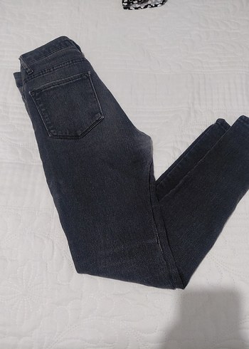 Gri Kadın Denim Dar Kesim Jean - Görsel 2