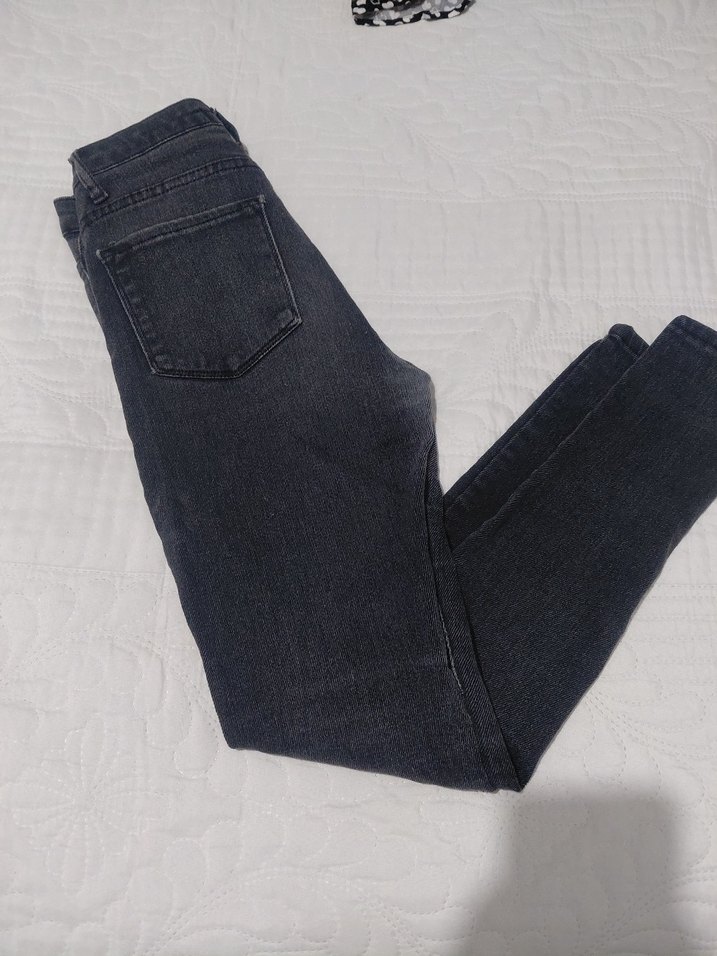 Gri Kadın Denim Dar Kesim Jean - Görsel 2